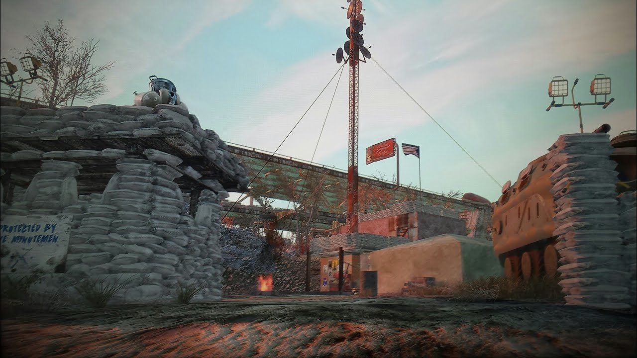 Fallout 4 Outpost/Fort Zimonga settlement build (finished version)