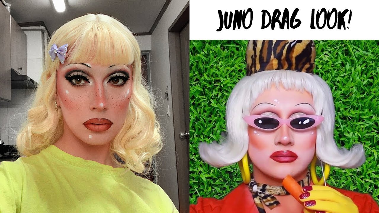 I Tried Following Juno Birch's VOGUE extreme beauty routine |  Boy to Girl Drag Queen Transformation