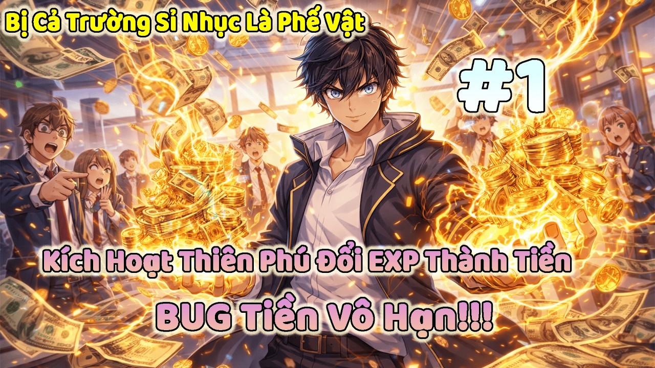 Bị Cả Trường Sỉ Nhục Là Phế Vật – Kích Hoạt Thiên Phú Đổi EXP Thành Tiền – BUG Tiền Vô Hạn!!! P1