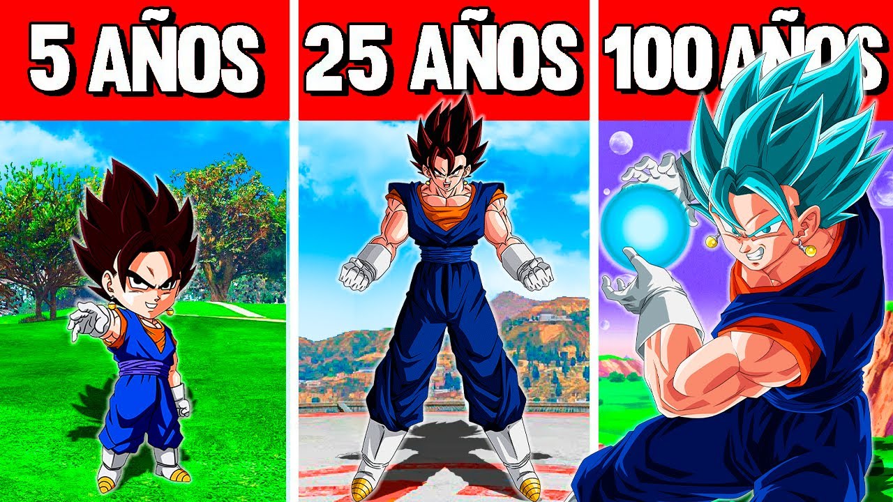 SOBREVIVÍ 100 AÑOS COMO VEGITO en GTA 5!! (Dragon Ball Z mod)