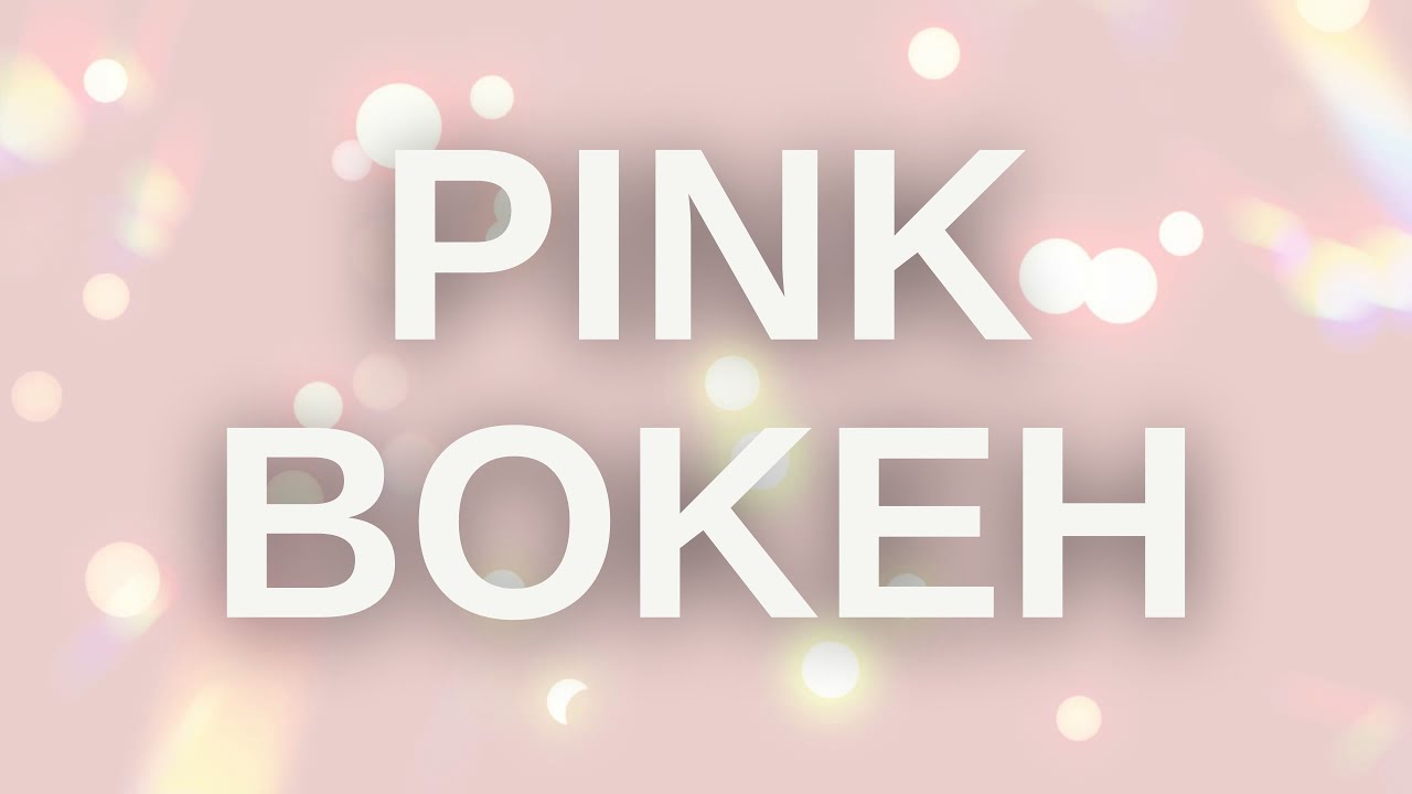 Pink Bokeh Lights | Romantic Night Aesthetic Animation in 4K 🌙✨
