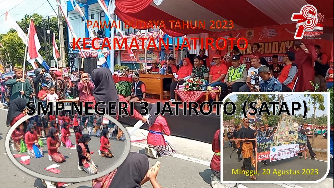 KREATIFITAS PESERTA DIDIK SMP NEGERI  3 JATIROTO - PAWAI BUDAYA JATIROTO 2023