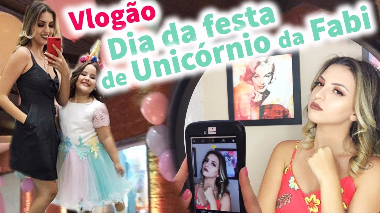 VLOGAO - DIA DA FESTA DE UNICORNIO DA FABI