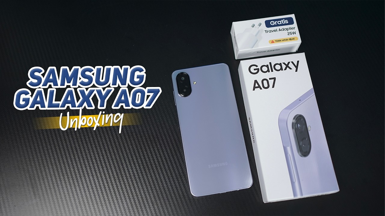 AKHIRNYA ADA PENINGKATAN DI GALAXY A07! Unboxing Samsung Galaxy A07 Indonesia!