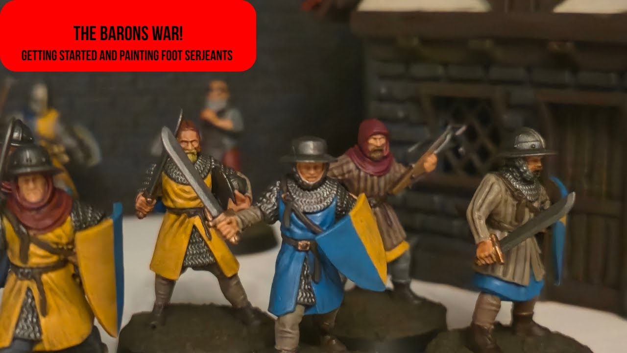 getting started with the barons war: Foot Serjeants and how i paint them
