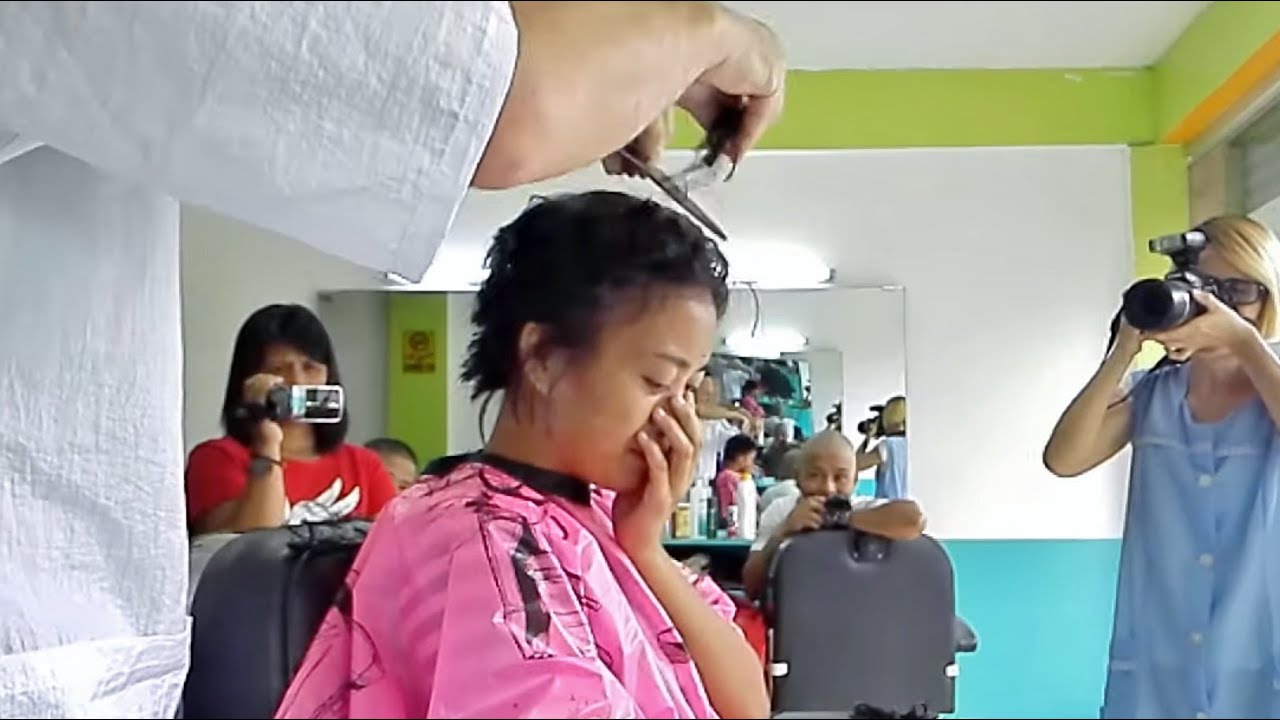 Girl's forced headshave FULL VIDEO✂️