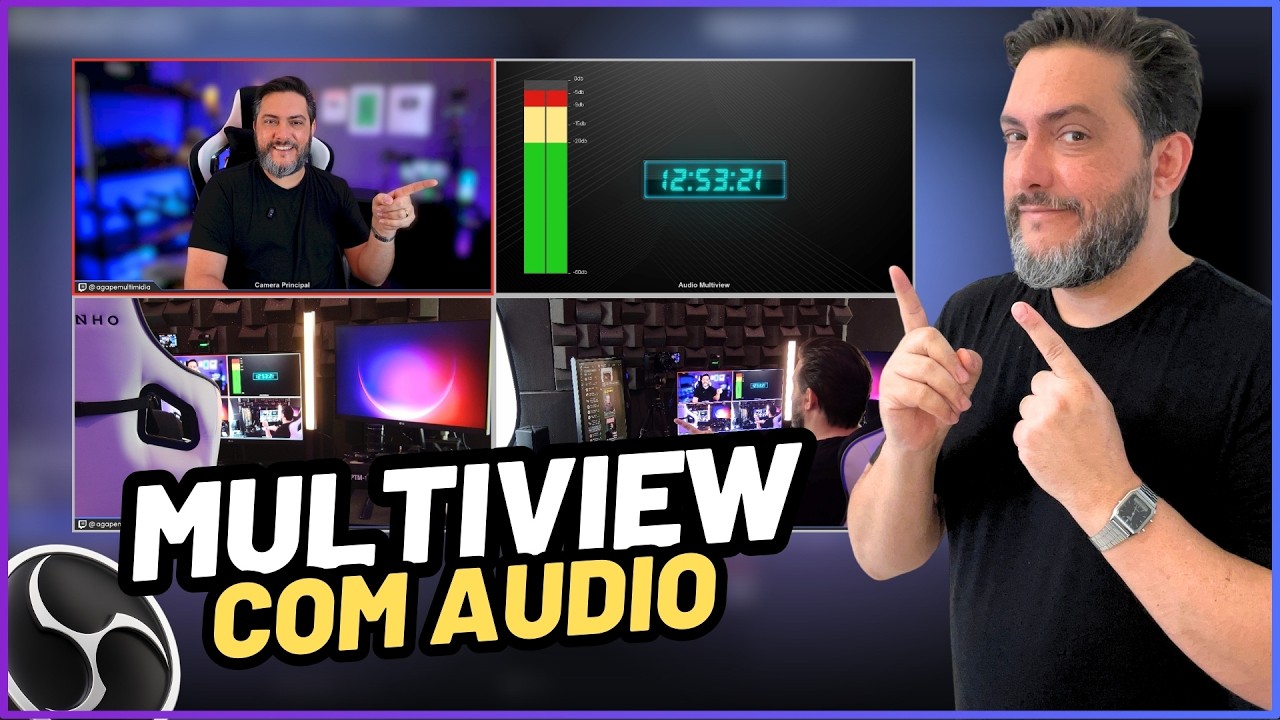 Organização Avançada no Multiview do OBS (Com Modulador de Áudio)