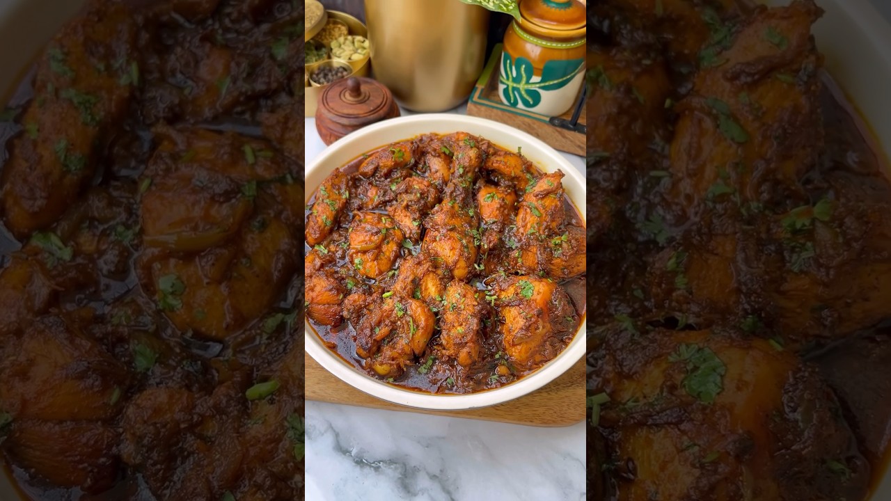 Chicken Bhuna Masala😍 #shorts #chicken #viral