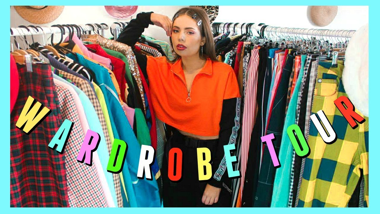 Huge Wardrobe Tour! *Colourful, Fun & Thrifted*