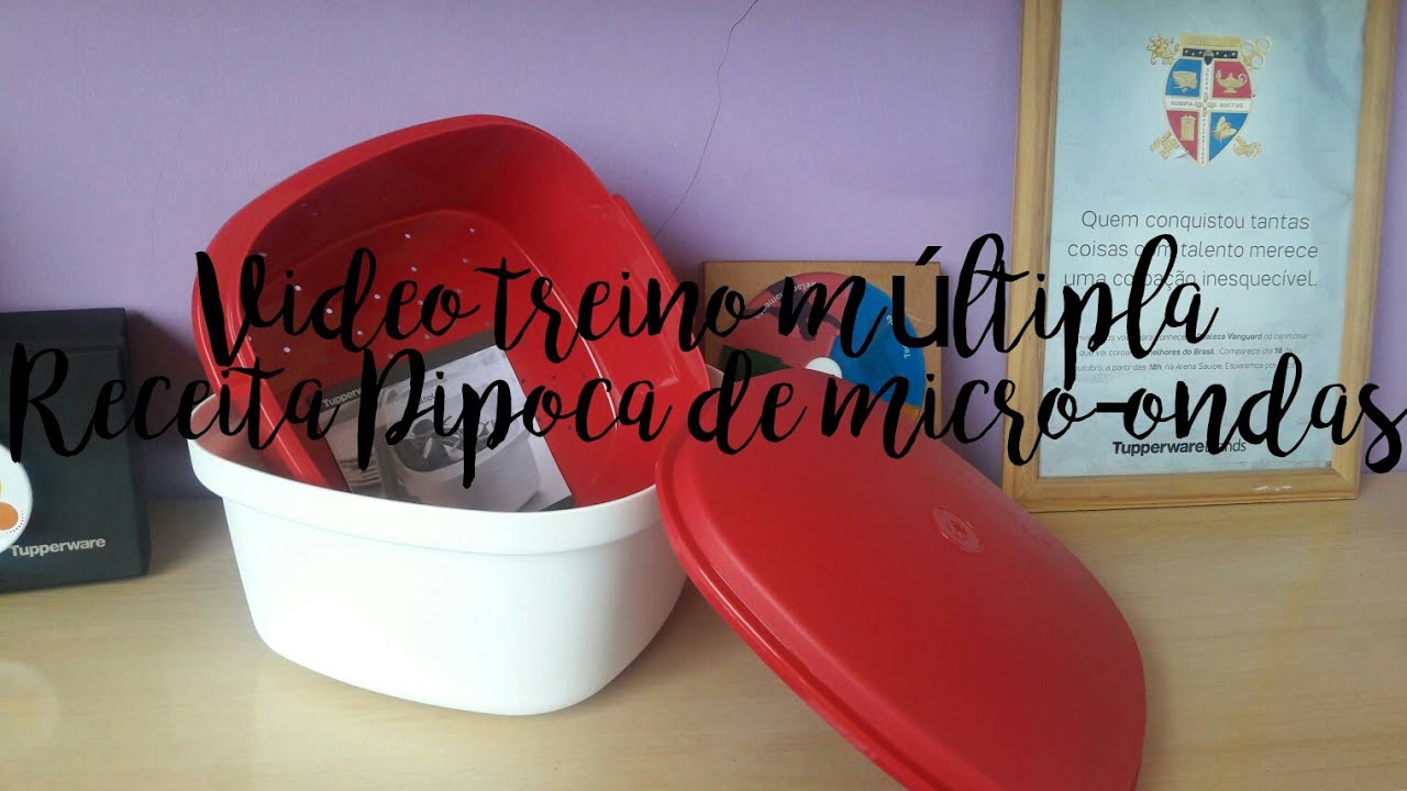Video treino múltipla/receita pipoca de micro-ondas