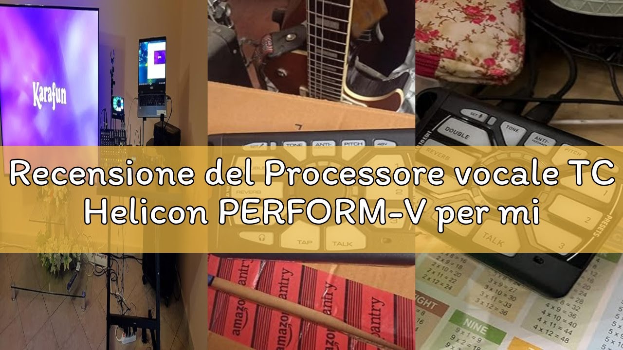 Recensione del Processore vocale TC Helicon PERFORM-V per microfono con montaggio su supporto per un