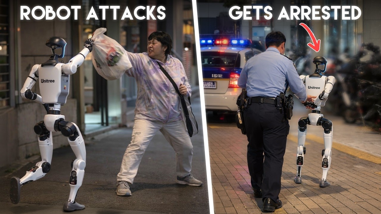 AI Robot Snaps And Attacks Woman On Street (Then Gets Arrested)