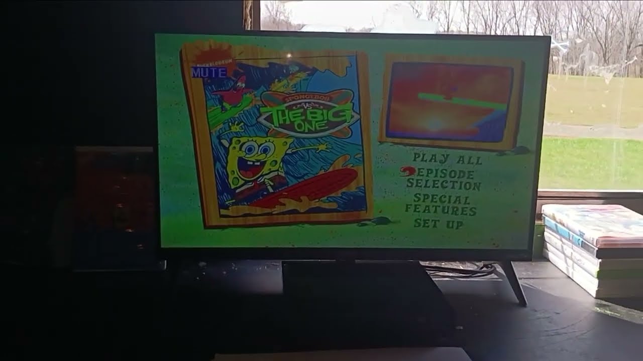 SpongeGuard On Duty DVD Bonus Features Menu DreamWorks and Pixar