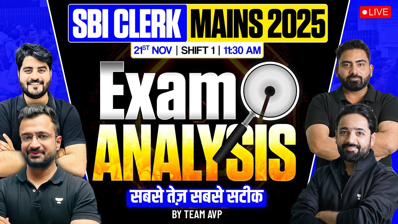 SBI Clerk Mains Analysis 2025 | Shift 1 SBI Clerk Paper Review | SBI Clerk Exam Analysis 2025