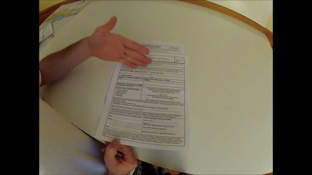 Drug Test and Medical Evaluation