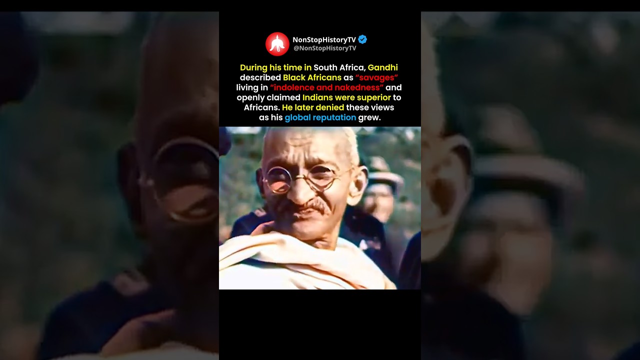 The Disturbing Racist Comments of Young Gandhi #shorts