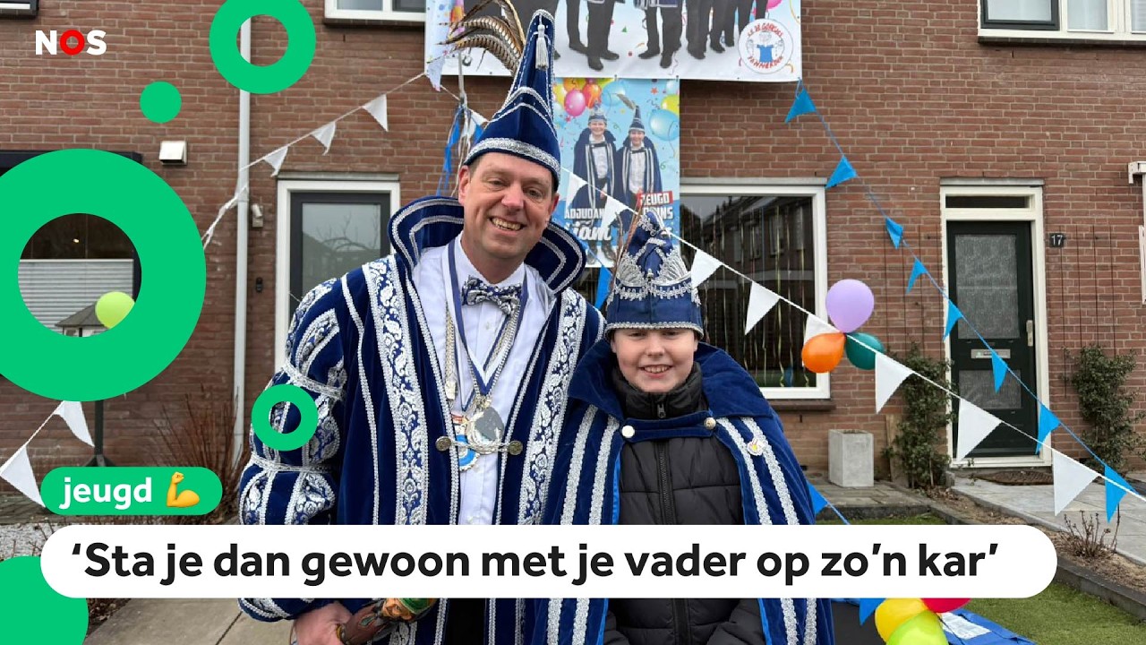 Ties en zijn vader zijn allebei prins carnaval