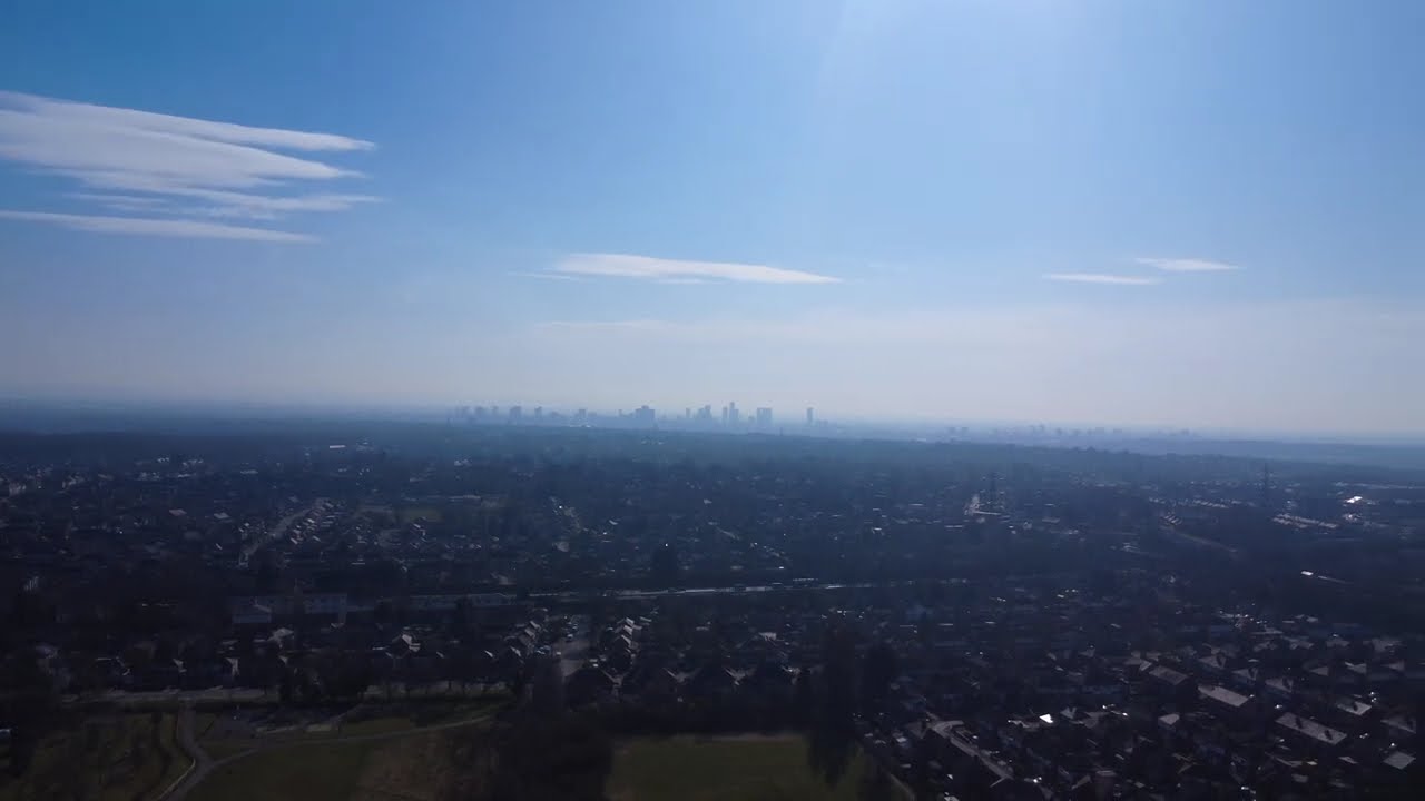 Drone Panoramic View Manchester UK