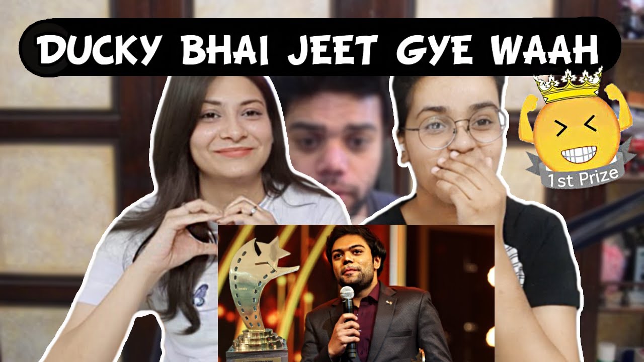 I WON YOUTUBER OF THE YEAR AWARD | Ducky Bhai | Indian Reaction