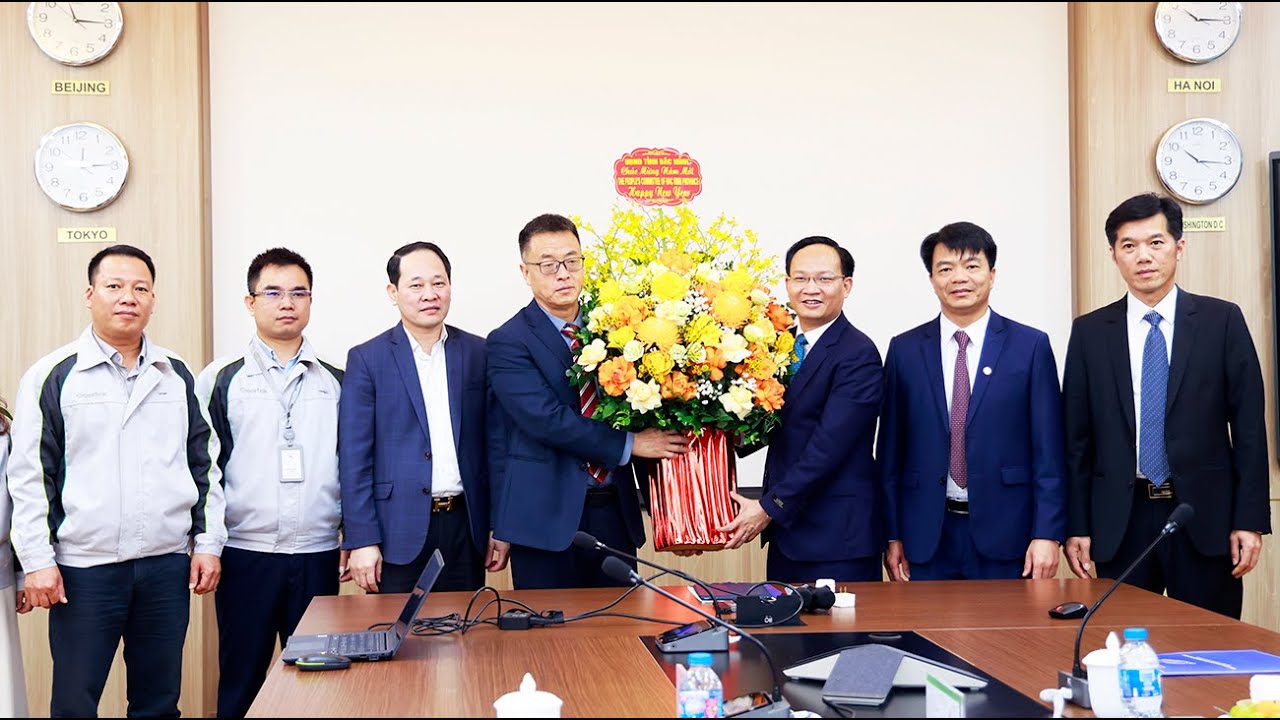 PHÓ CHỦ TỊCH UBND TỈNH PHẠM VĂN THỊNH THĂM, CHÚC TẾT DOANH NGHIỆP FDI TIÊU BIỂU TRÊN ĐỊA BÀN TỈNH