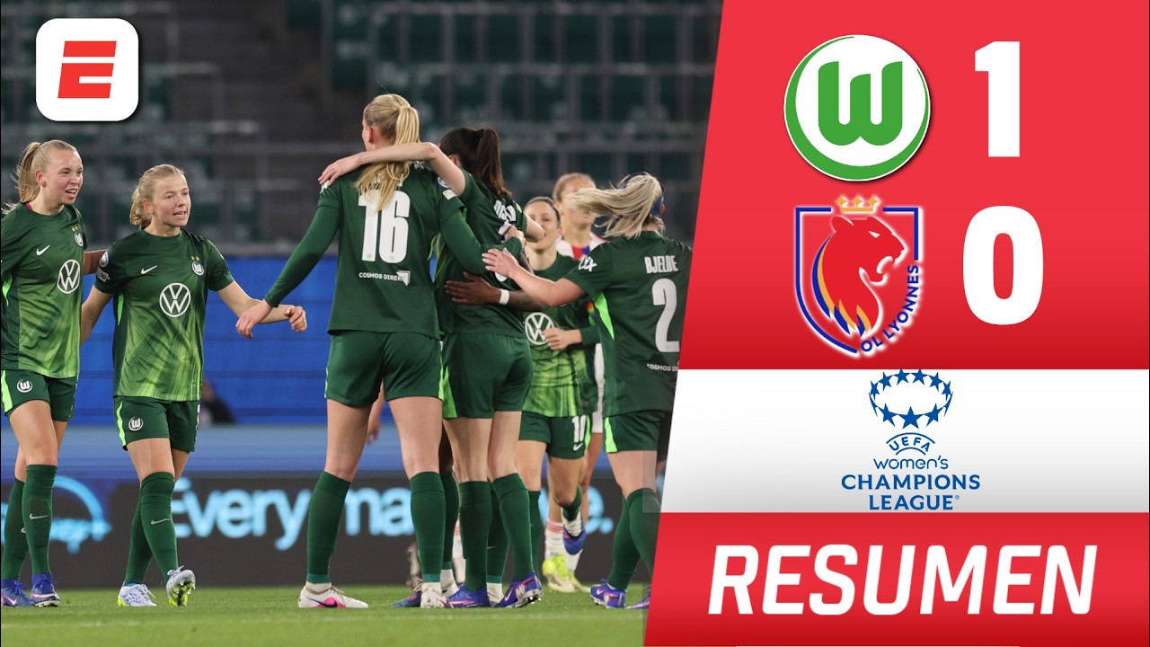 WOLFSBURGO venci&oacute; 1-0 al OLYMPIQUE LYONNES y tom&oacute; ventaja en CUARTOS | Champions League Femenina