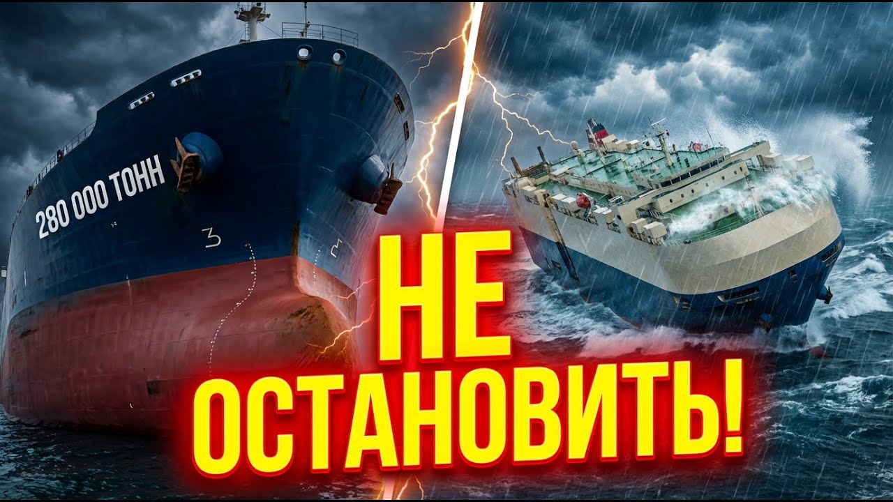 Почему нельзя быстро остановить супертанкер? Физика морских гигантов.