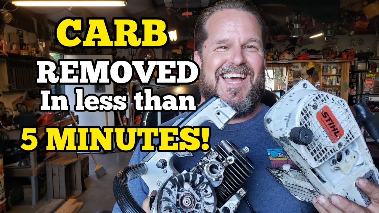 How to Remove Carburetor on Stihl 020 Top handle Chainsaw in less than 5 minutes! #kainkustomgarage