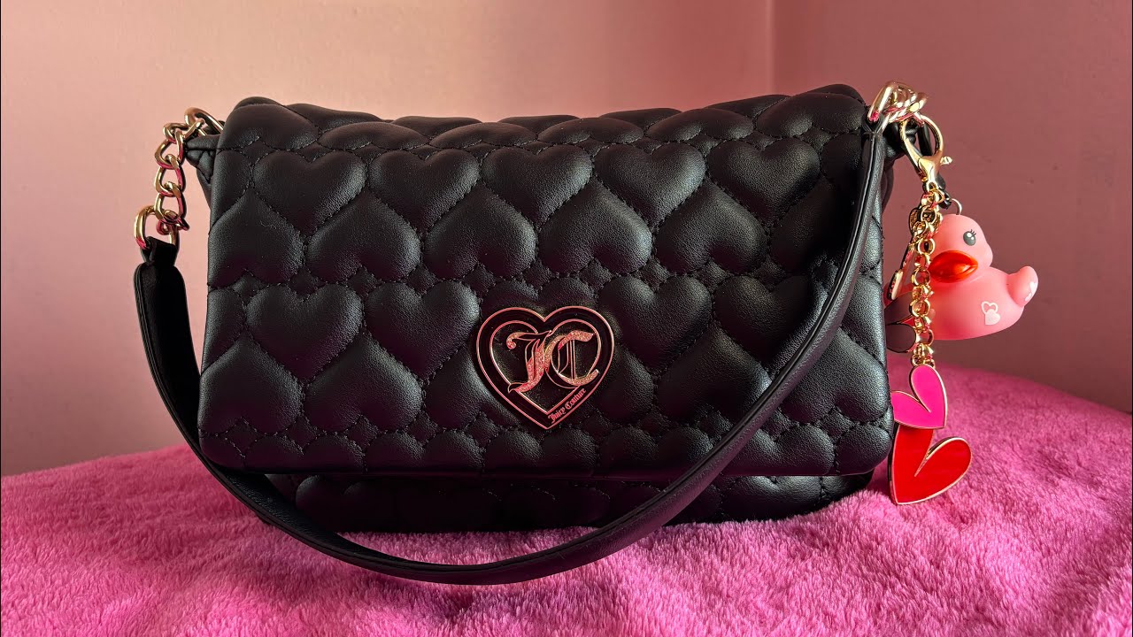 WIMB! What’s In My Bag! Valentine’s Day Edition 💘🫶🏾💌🥀👩‍❤️‍💋‍👨 Juicy Couture Flap Bag #valentinesday 