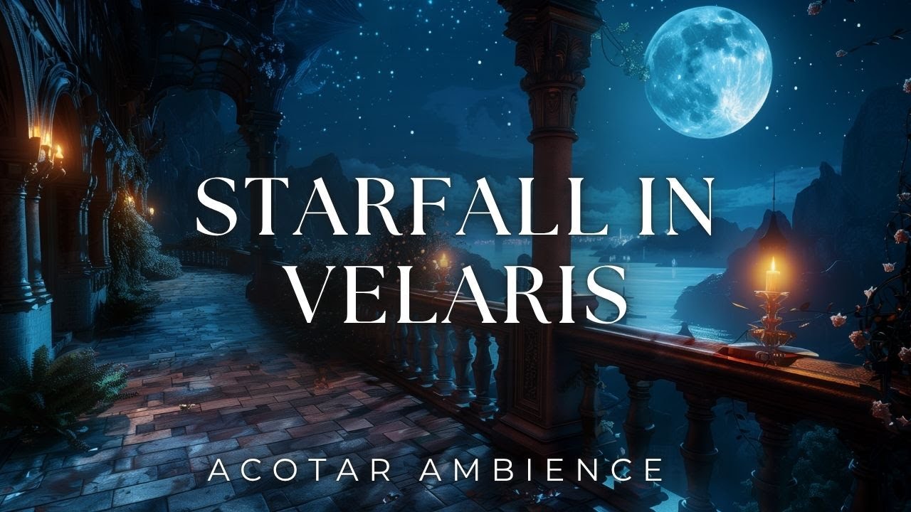 NIGHT COURT AMBIENCE | Peaceful Fantasy Music from Velaris (ACOTAR Inspired)