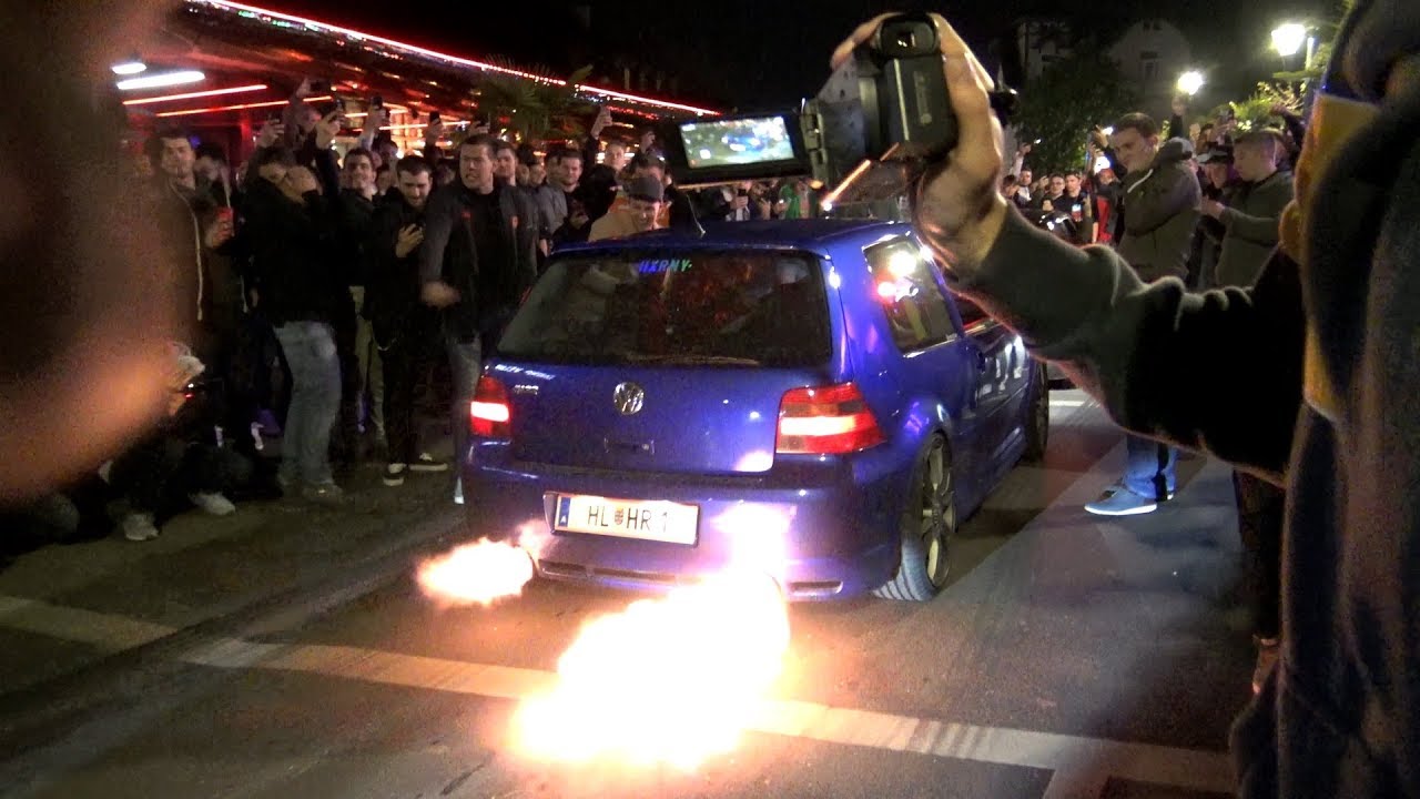 Wörthersee Eskalation - Casino Velden Burnouts, Fehlzündungen!