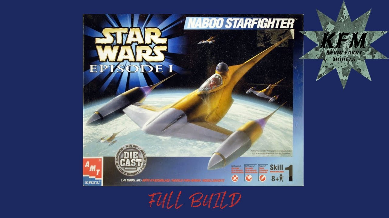 AMT STAR WARS NABOO N-1 STARFIGHTER  FULL BUILD
