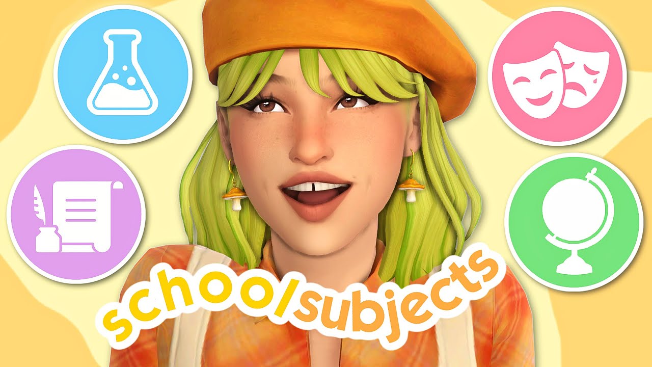 EACH SIM IS A DIFFERENT SCHOOL SUBJECT📚 | Sims 4 CAS Challenge