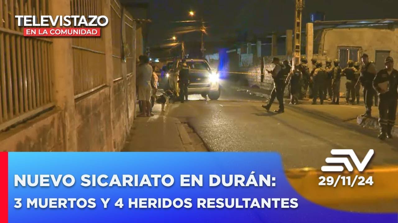Sicarios balearon a 7 personas en el parque de un sector de Durán | Televistazo en la Comunidad