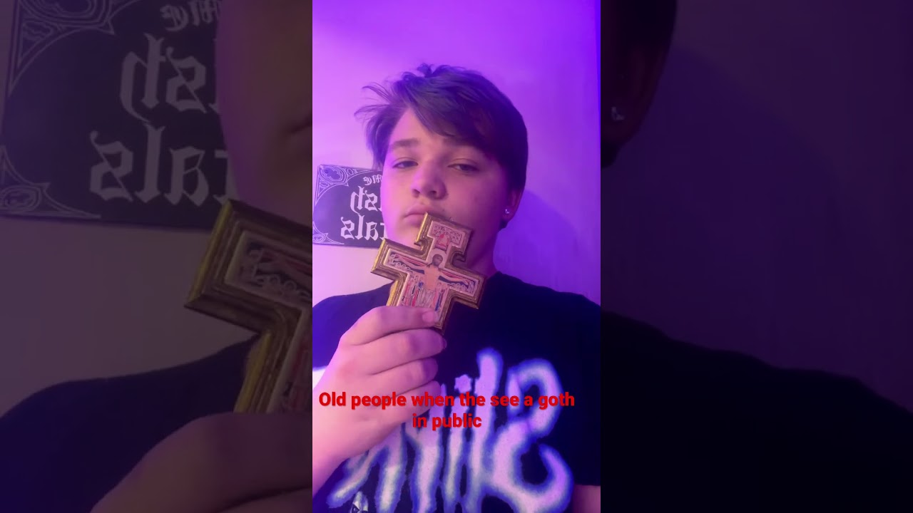 When old people see a goth in public