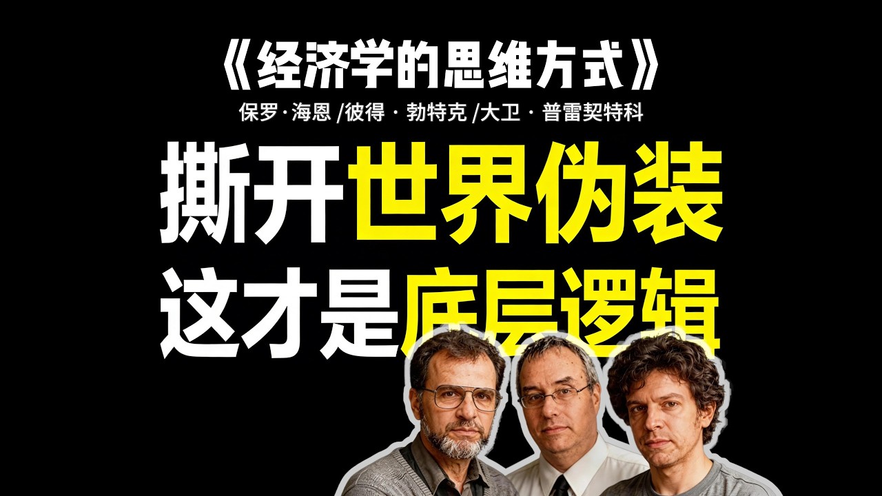 善良救不了任何人！读懂这套冷酷的“利益游戏规则”才是普通人最强的护身符《经济学的思维方式》