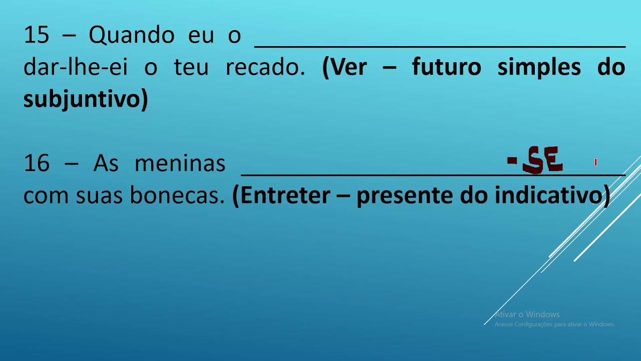 Verbos   Aula 04