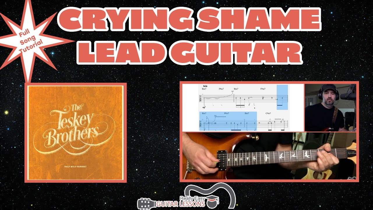 Crying Shame Guitar Lesson | LEAD Guitar Tutorial
