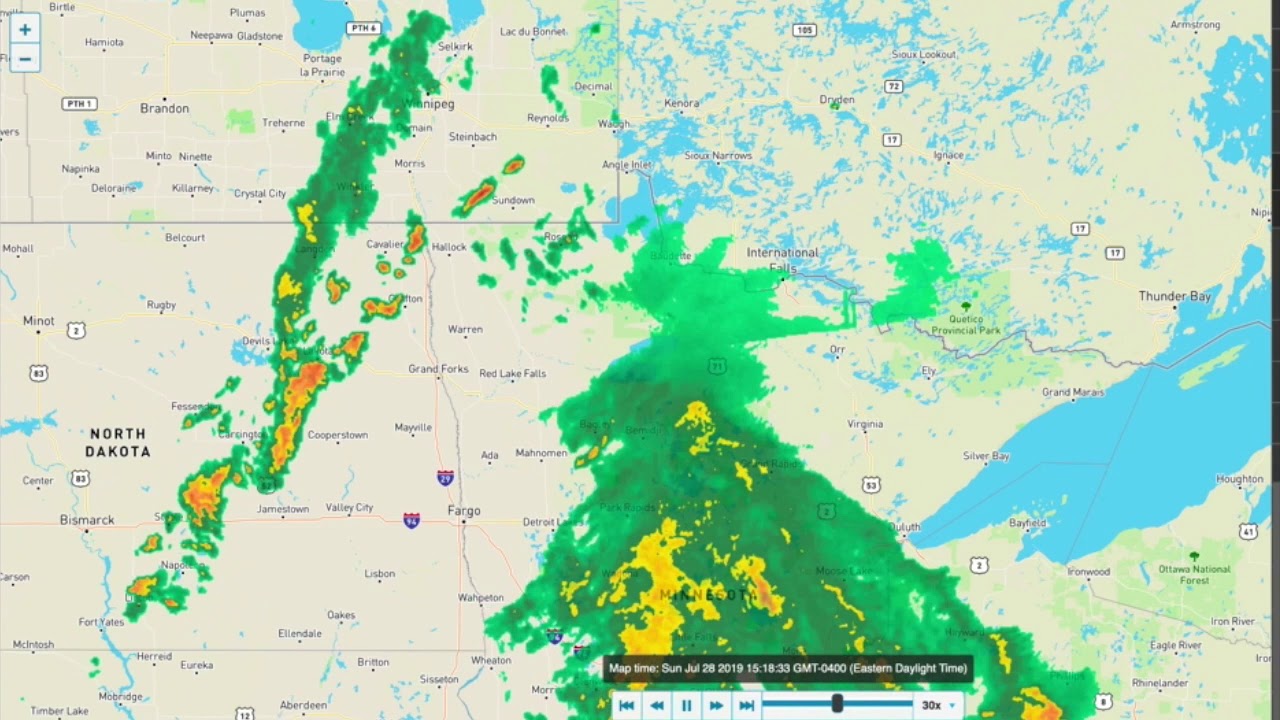 Weather July 28 2019 Kenora Thunderstorms