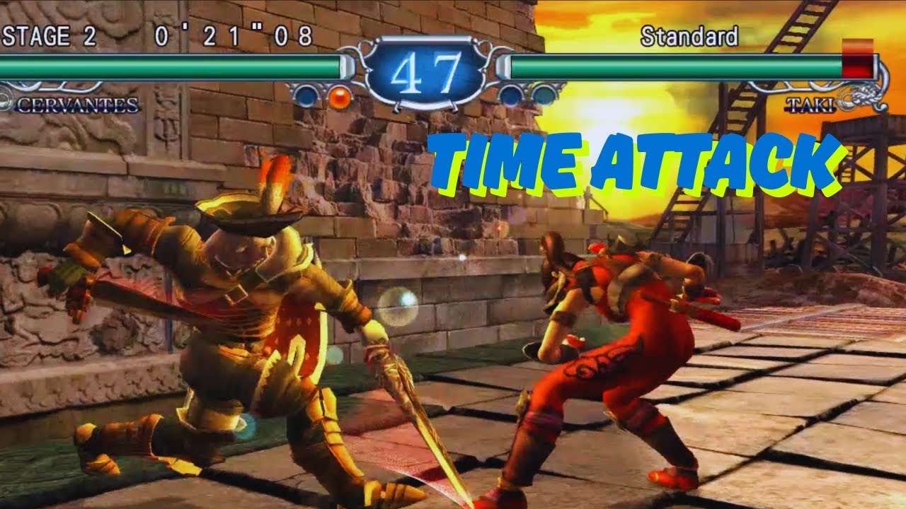 Soul Calibur 2 HD Time Attack Standard with Cervantes