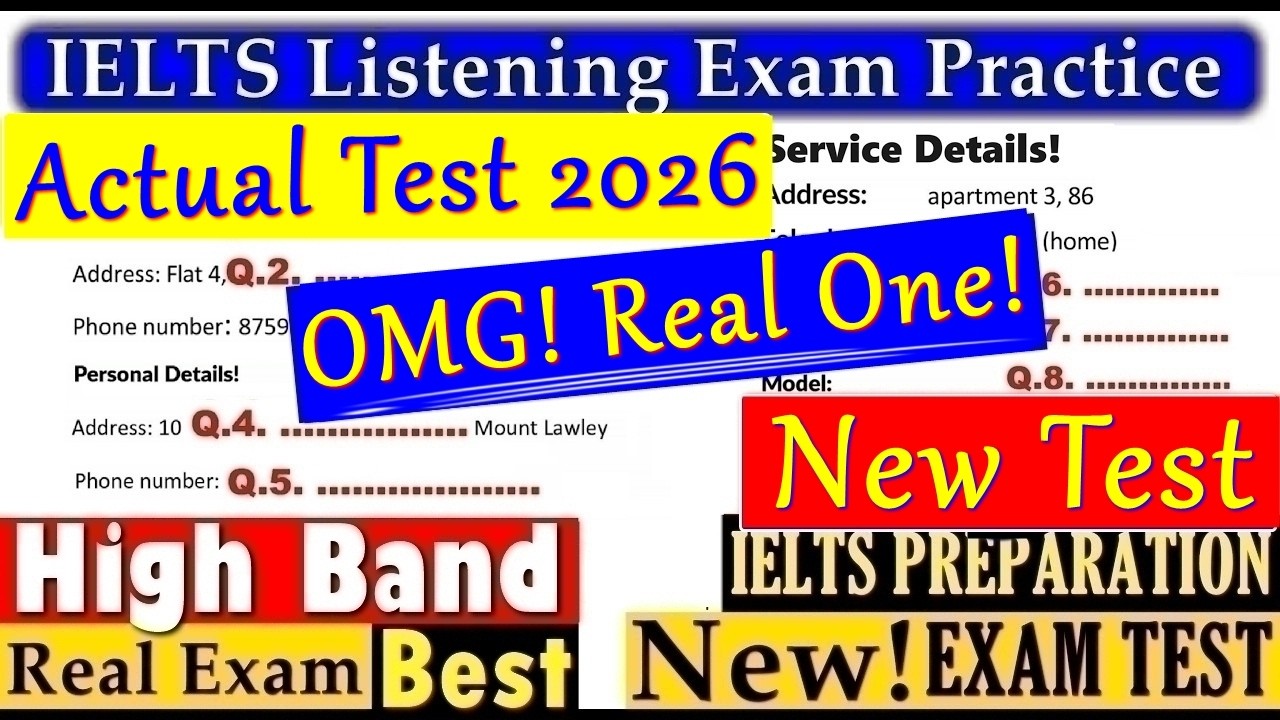 IELTS LISTENING PRACTICE TEST 2026 WITH ANSWERS | 19.06.2026