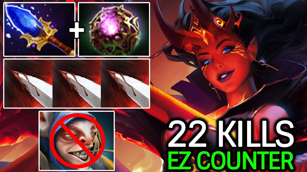 Queen of Pain Counter Meepo &ndash; INSANE Power Scepter Build Dota 2
