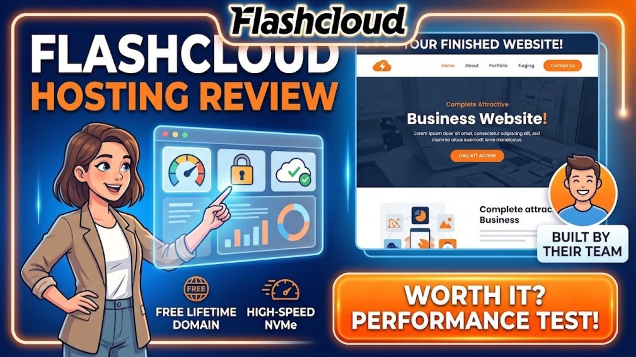Обзор хостинга Flashcloud: бесплатный сайт, бесплатный домен навсегда и тест скорости NVMe!