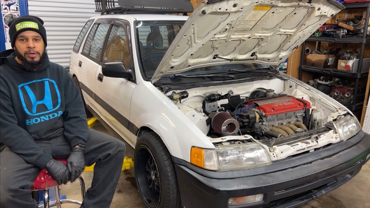 Honda Civic EF Wagon rear disc brake conversion PREP