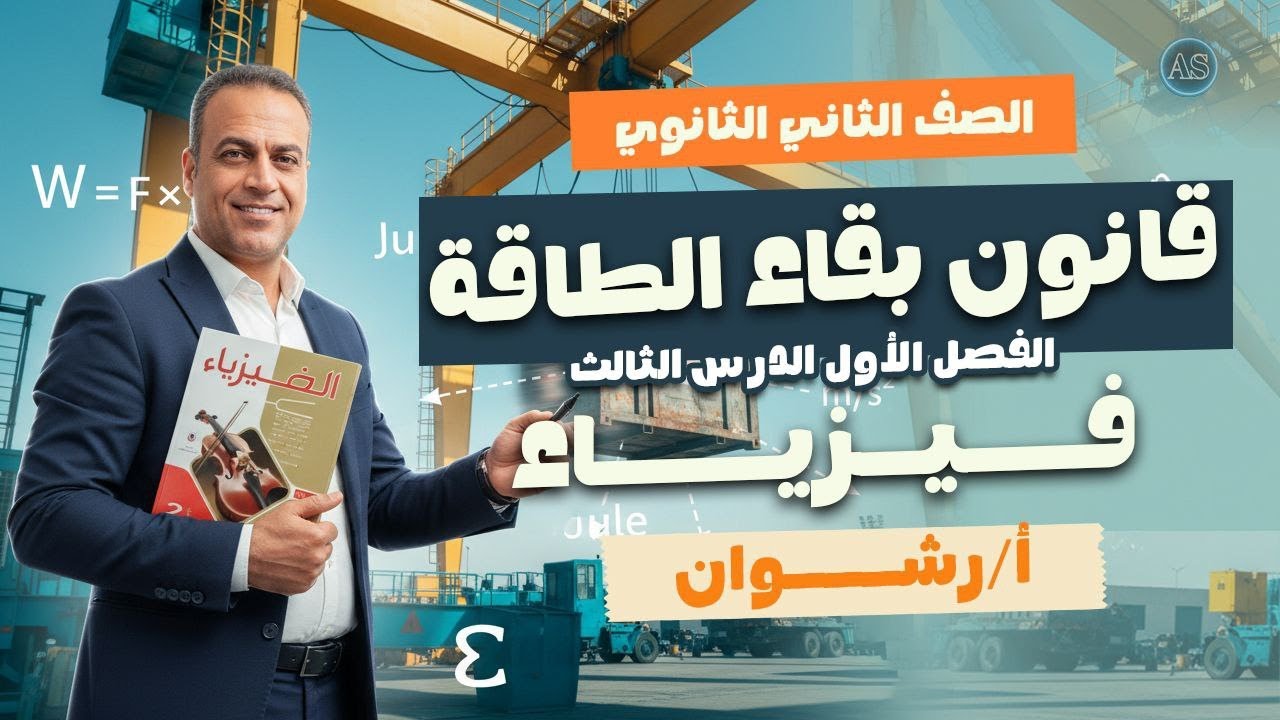 حل قانون بقاء الطاقه | حل كتاب الامتحان فيزياء 2 ثانوي | فيزياء تانيه ثانوي الترم التاني | 2026