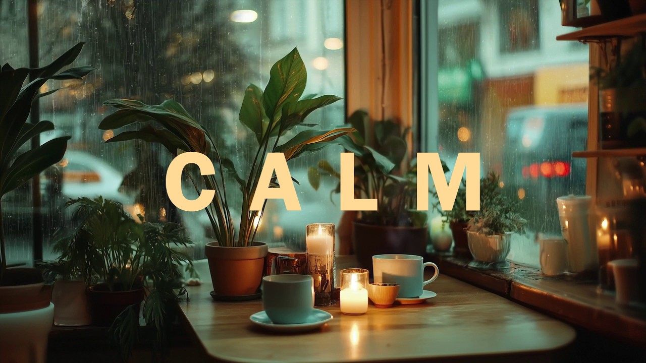 1 Hour Cozy Café WINTER Rain 🌧 Music For Relaxation And Focus Now ☕ | Dreamers