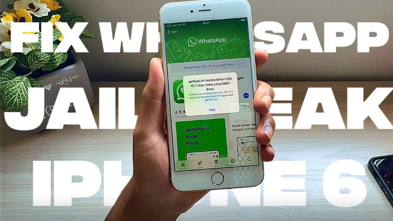 Fix Whatsapp iPhone 6 ! Jailbreak iPhone 6 2025 