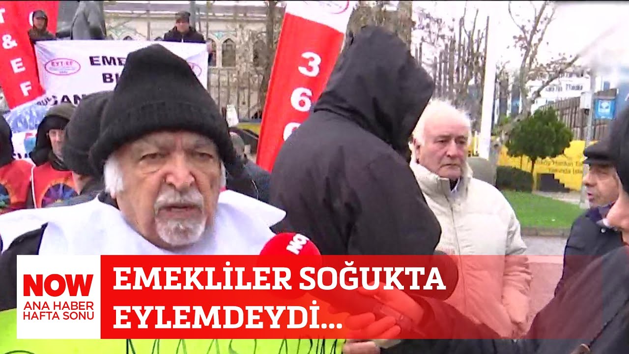 Emekliler soğukta eylemdeydi... 28 Aralık 2025 Ozan G&uuml;ndoğdu ile NOW Ana Haber Hafta Sonu