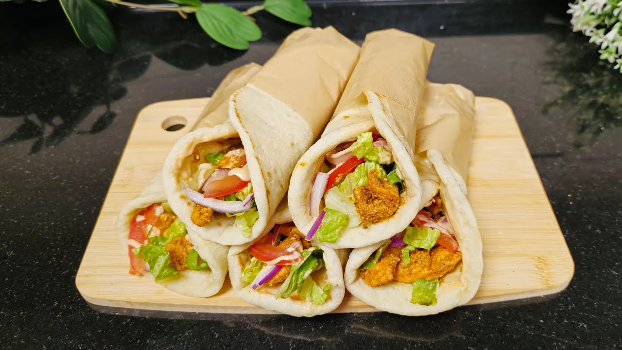 How to Make Flatbread Wrap ! Easy and delicious Chicken Flatbread Wrap Recipe!