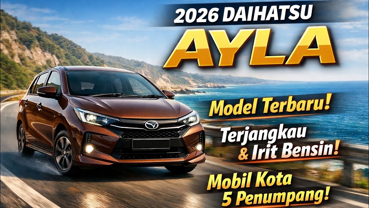 2026 Daihatsu Ayla Resmi Hadir, City Car 5 Penumpang Paling Terjangkau dan Irit BBM...!!!