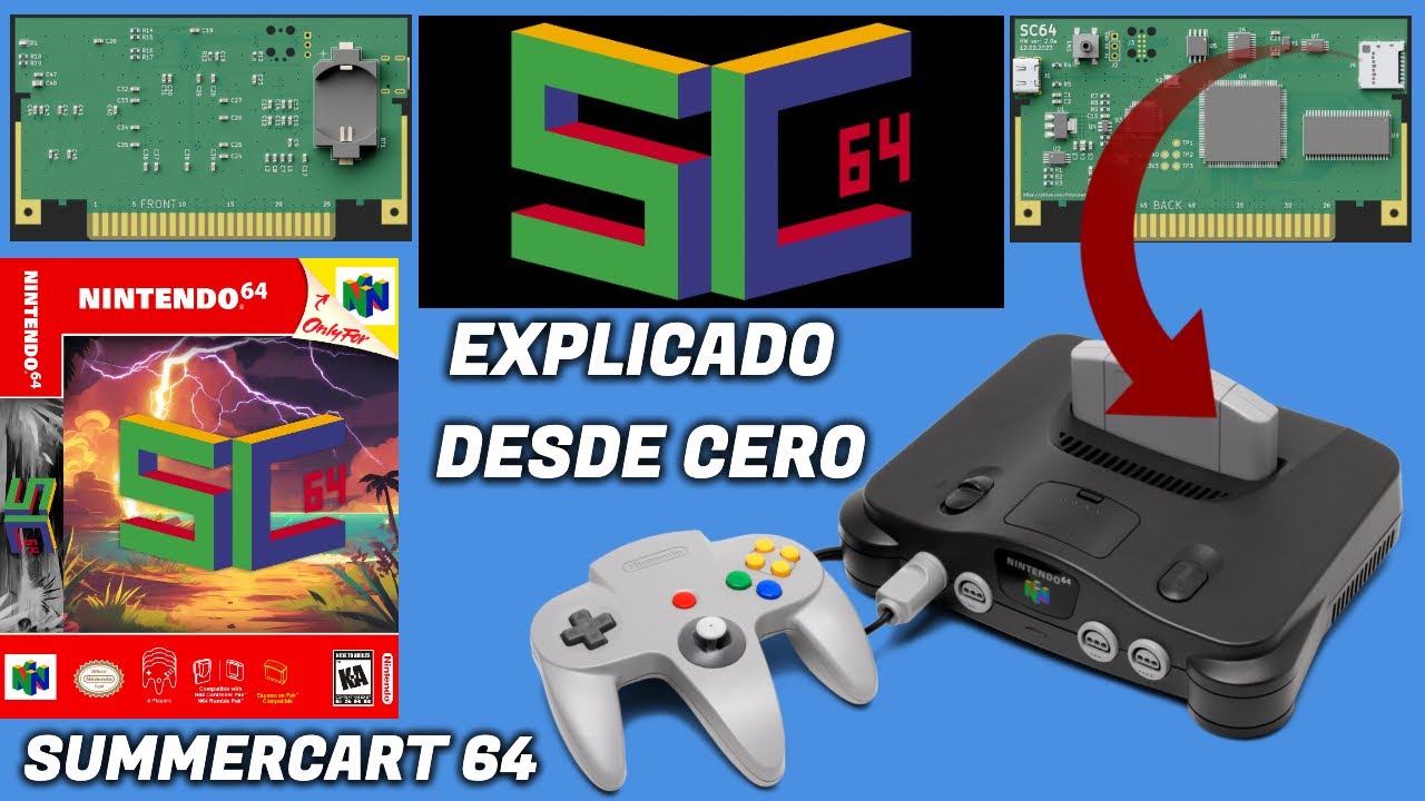 SUMMERCART 64 - TUTORIAL/REVIEW, el MEJOR CARTUCHO FLASHCART de CÓDIGO ABIERTO para NINTENDO 64/64DD